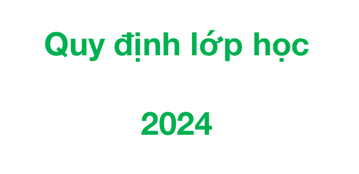 Quy định lớp học tại LETSENGLISH